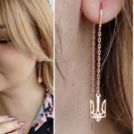 сережки патріотичні срібні