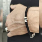 Чоловічий браслет череп