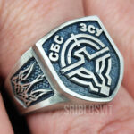 Служба безпілотних систем срібна печатка сбс зсу подарунок військовому дрон квадрокоптер безпілотник - Зображення 2