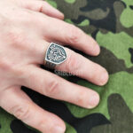 Служба безпілотних систем срібна печатка сбс зсу подарунок військовому дрон квадрокоптер безпілотник - Зображення 4