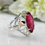 рубинове весілля подарунок на 40 років весілля каблучка з рубіном