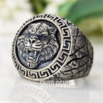 перстень лев перстень мужской лев срібло