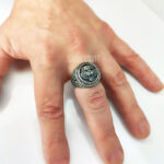 перстень лев перстень мужской лев срібло - Зображення 2