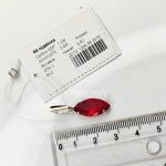 кулон з гранатом купити срібний кулон жіночий - Зображення 2